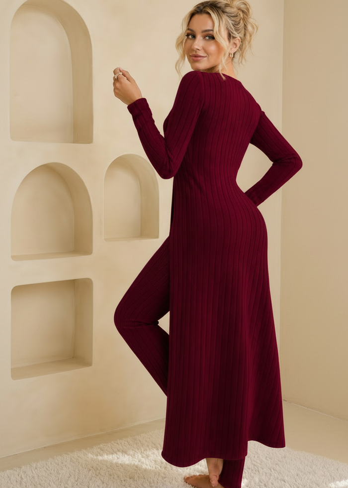 Shivani Claret Loungewear Set