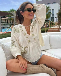 Dallas Embroidered Shirt - Villa Vibes Australia