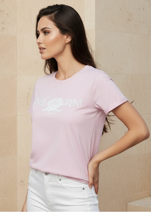 Designer Inspired Pink T-Shirt