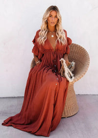 Holly Drawstring Cover-Up - Villa Vibes Australia