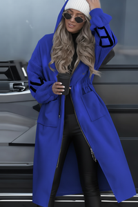 Kelly Blue Hooded Coat | New Colour