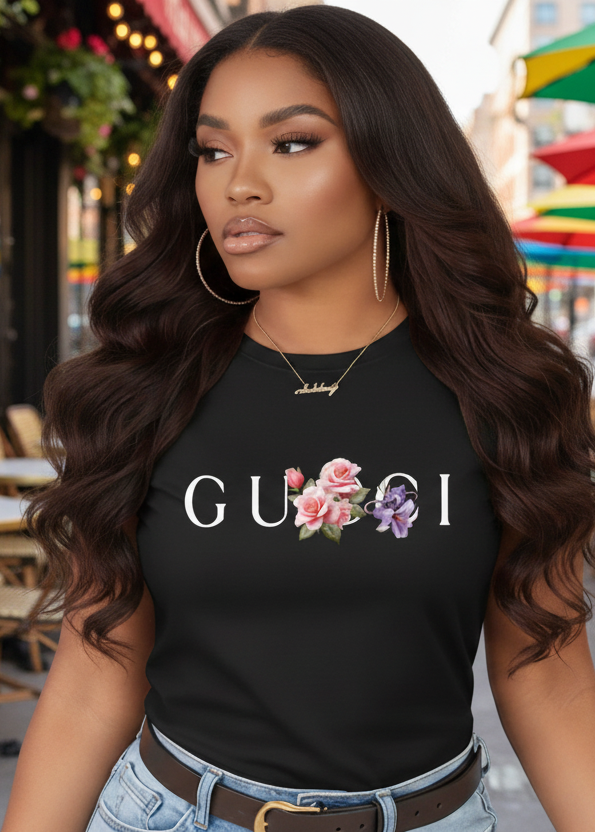 Luxury Inspired Black T-Shirt