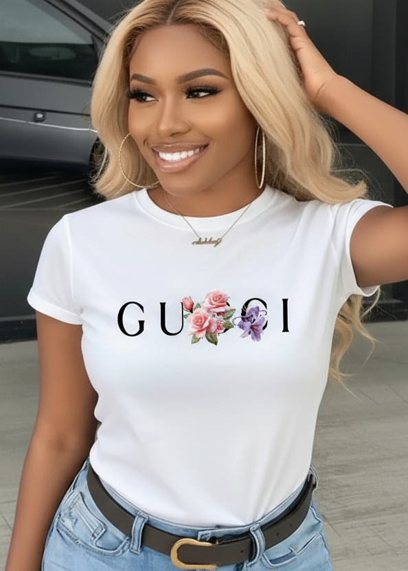 Luxury Inspired White T-Shirt