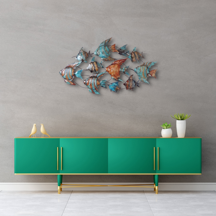 Sweet Fish Haven 135cm Metal Wall Art