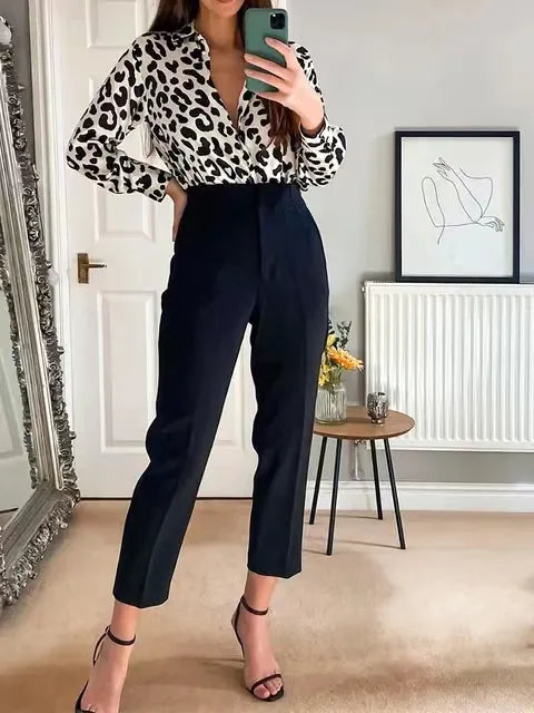 Lennox Black Ankle Trousers