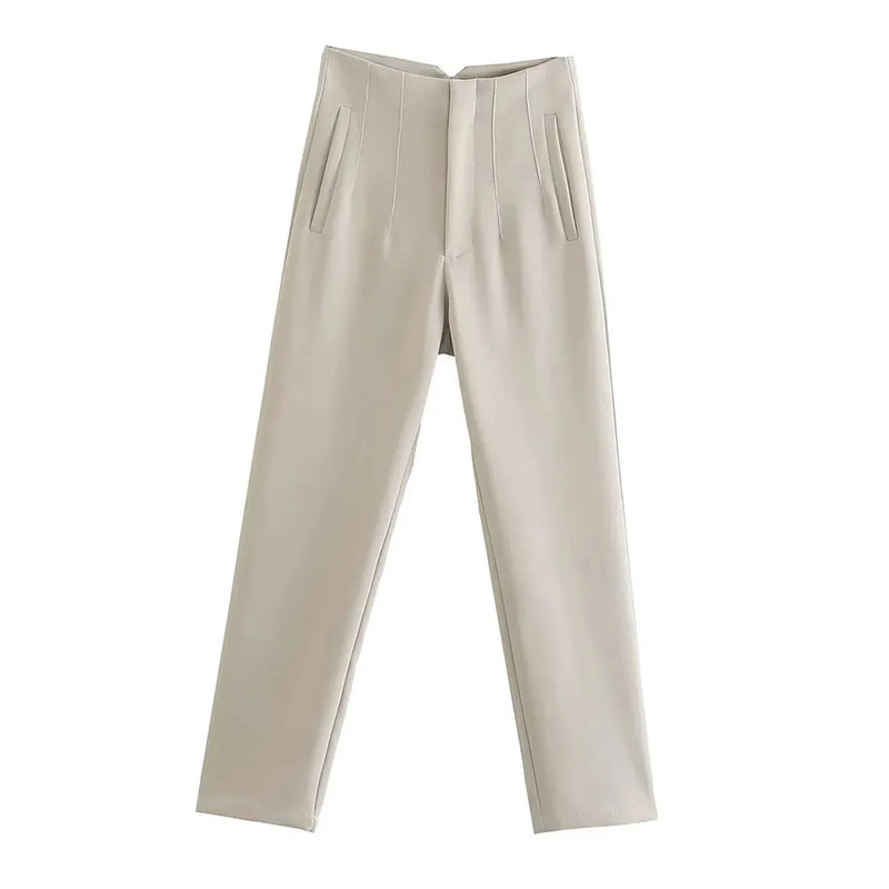 Lennox Sand Ankle Trousers